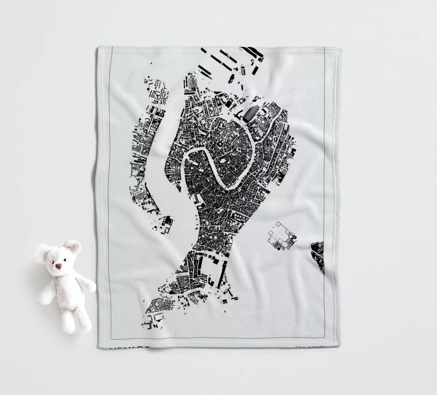 Venice Fleecedecke von The Cartography Collection
