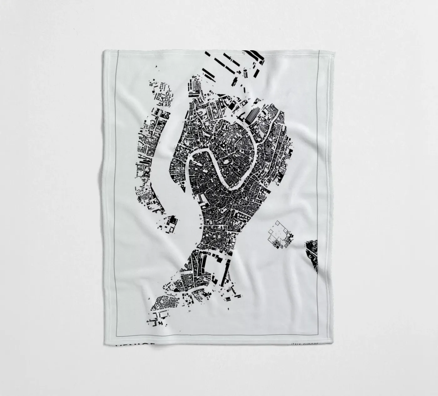 Venice Fleecedecke von The Cartography Collection