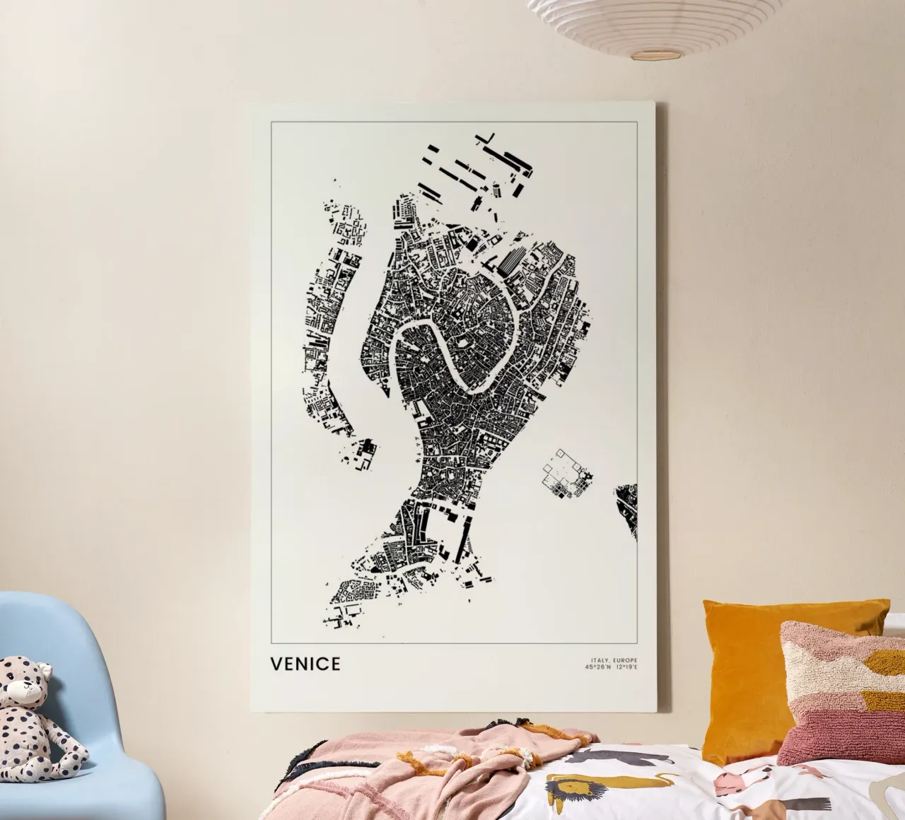 Venice canvas by The Cartography Collection