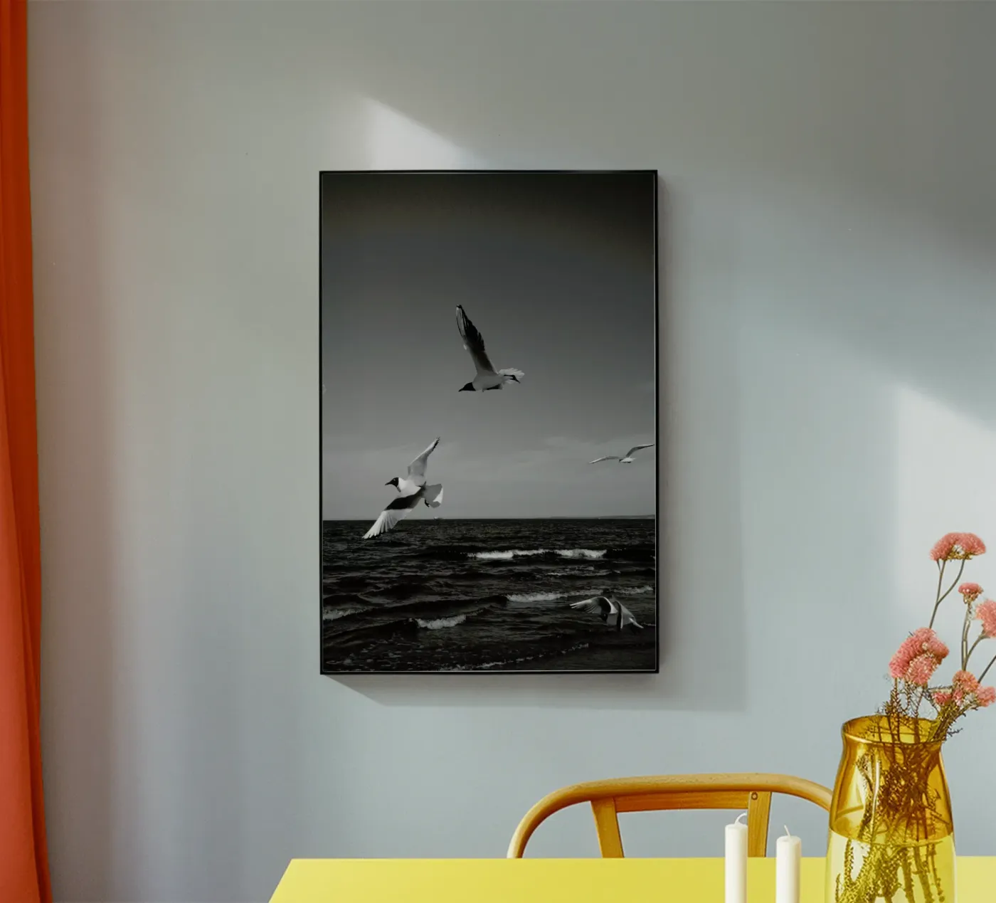 Seagulls III acryl van Sebastian Hilgetag