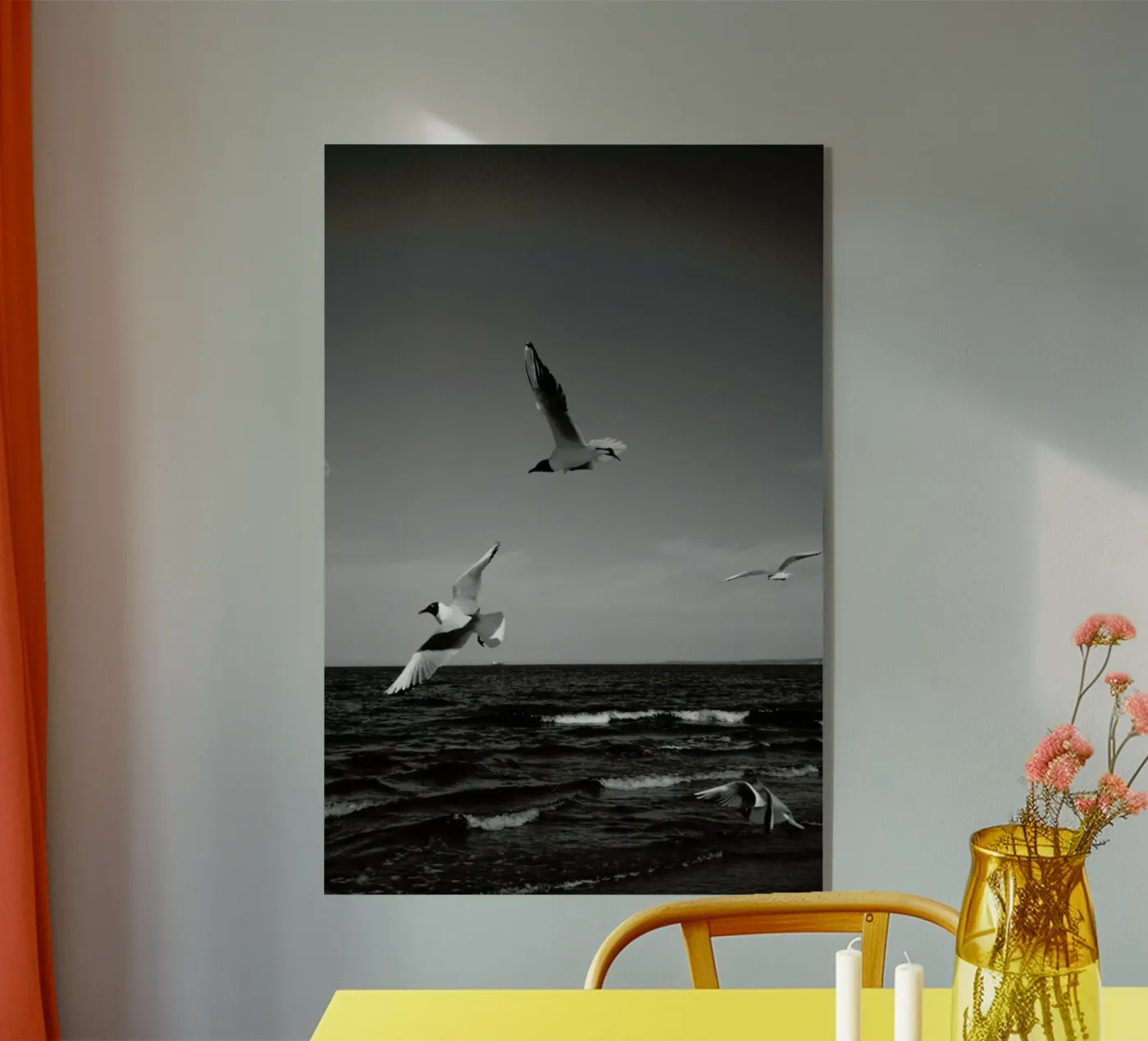 Seagulls III acryl van Sebastian Hilgetag