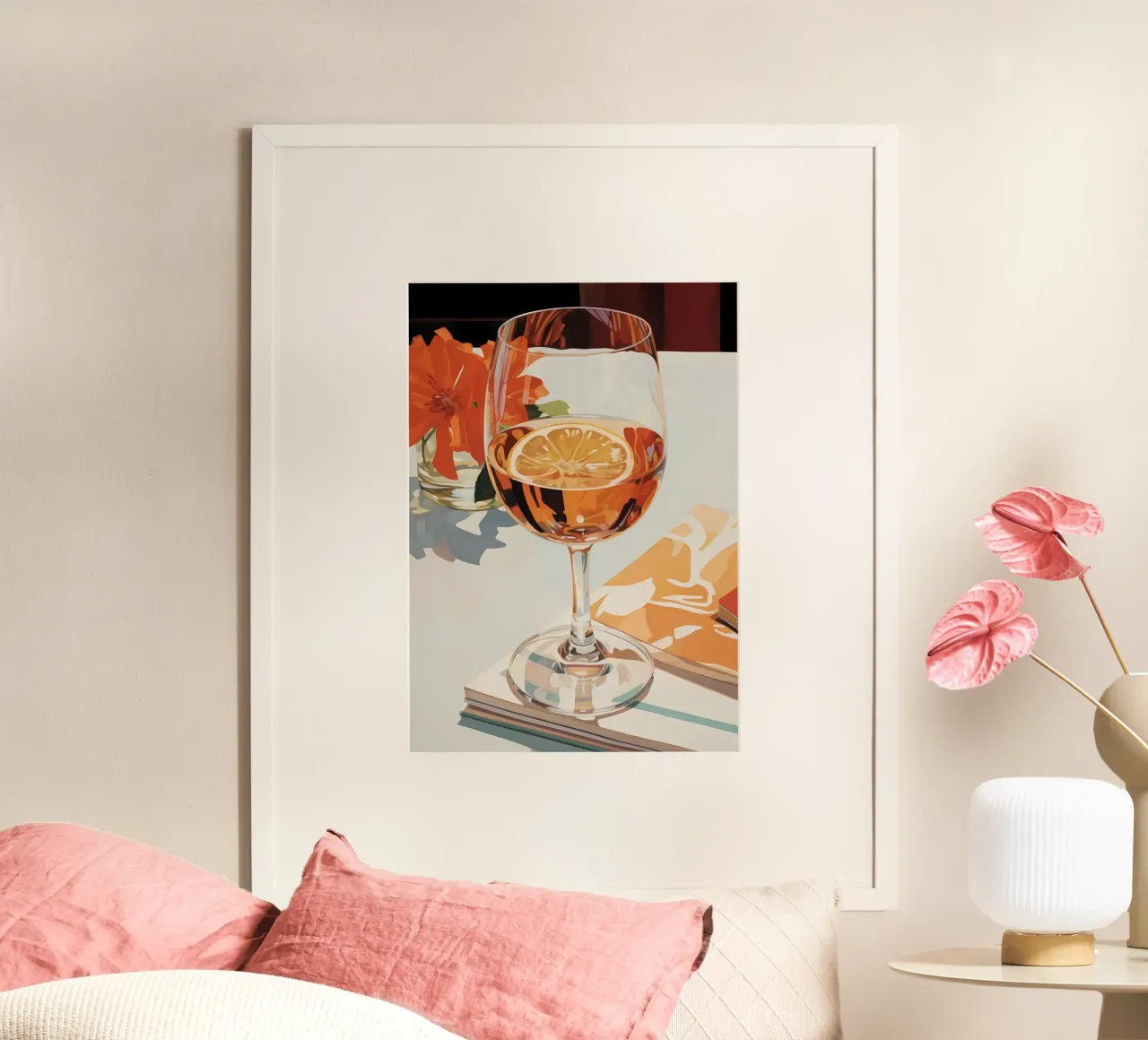 Vino d'annata poster con telaio in plastica da diedrich