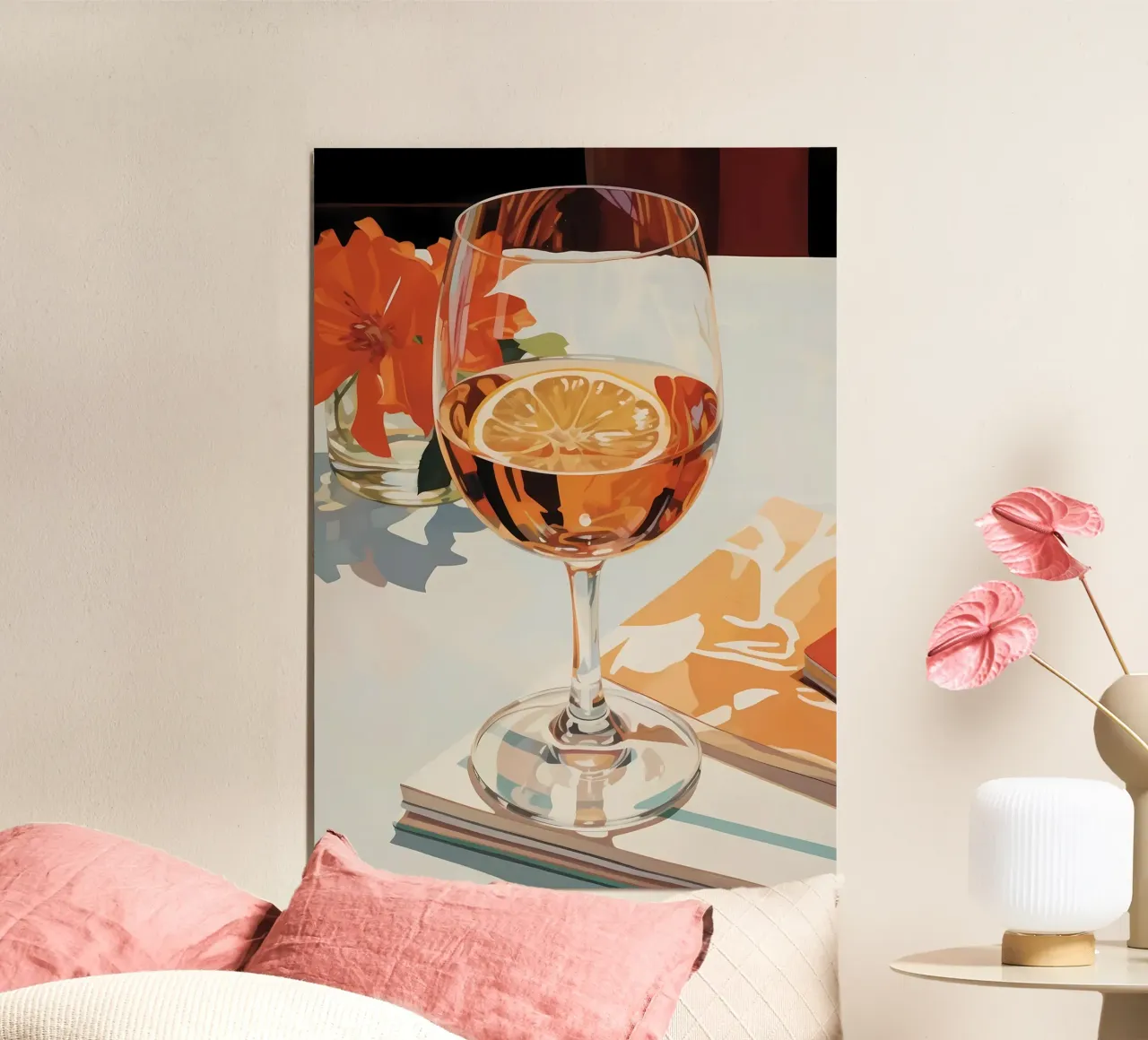 Vino d'annata poster con telaio in plastica da diedrich