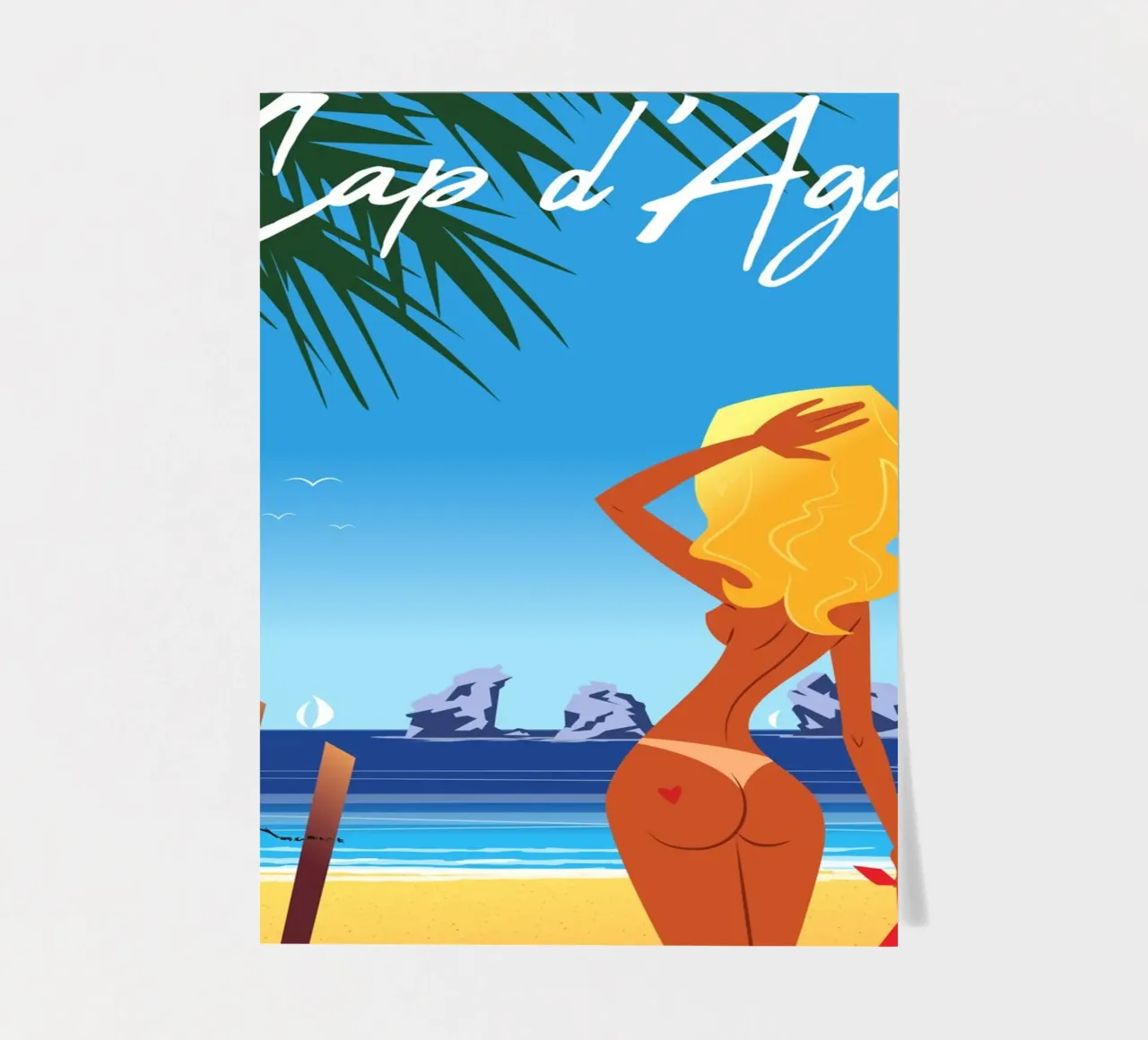 Cap d'Agde sticker sheet by Raphaël Delerue