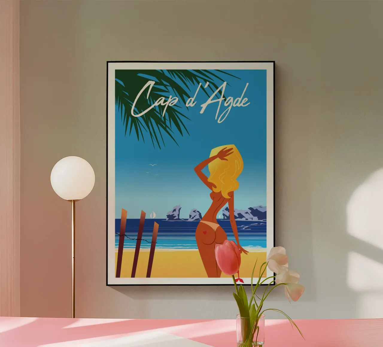 Cap d'Agde acrylic glass by Raphaël Delerue