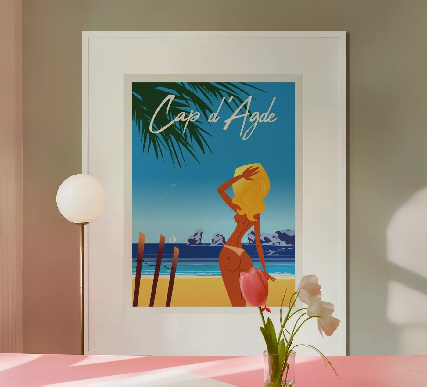 Cap d'Agde poster by Raphaël Delerue