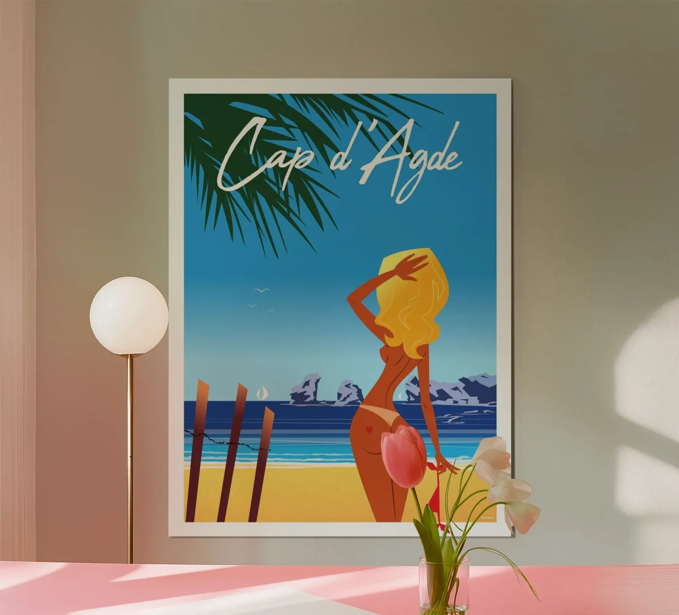 Cap d'Agde poster by Raphaël Delerue