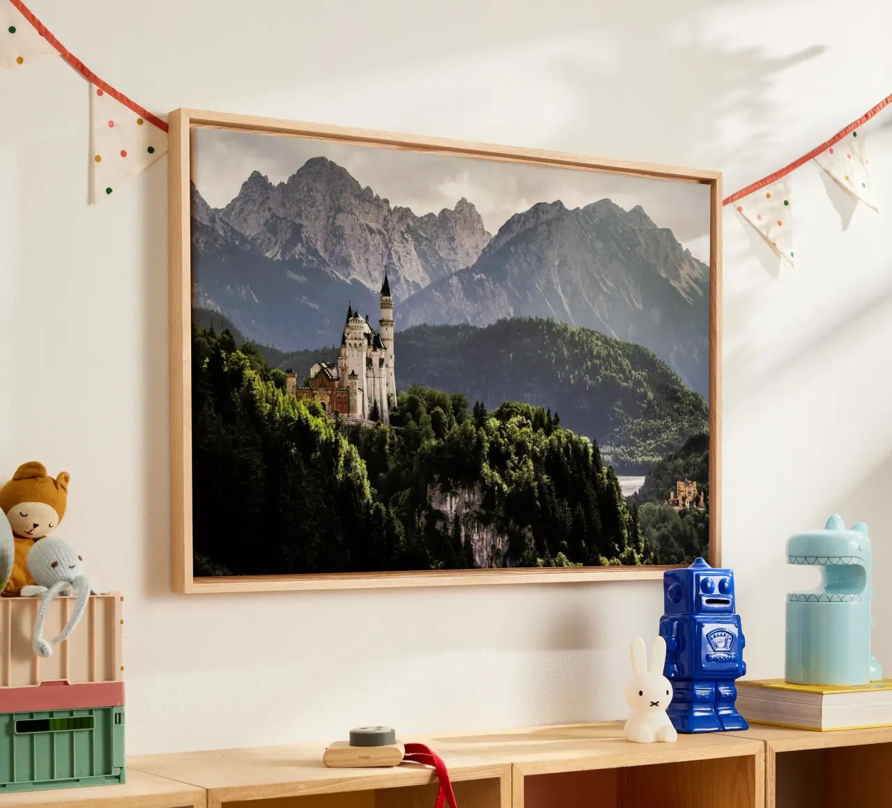 The Two Castles - Andreas Wonisch tela con Cornice a cassetta da Pictufy