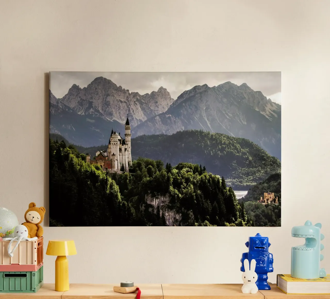 The Two Castles - Andreas Wonisch tela con Cornice a cassetta da Pictufy