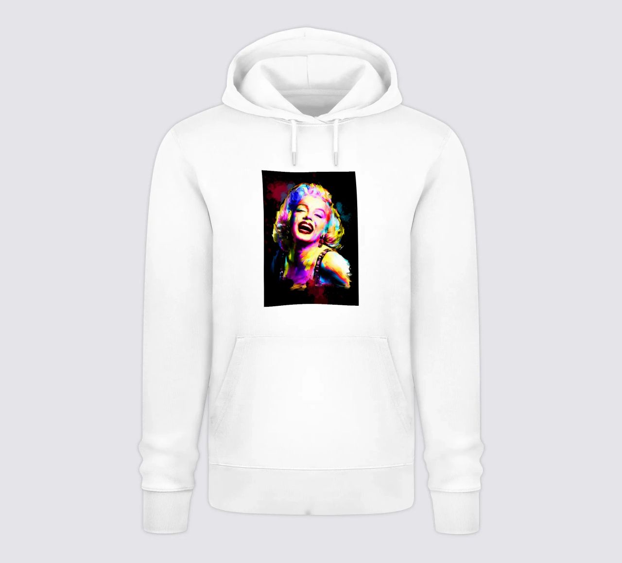 Marilyn Monroe astratto colorato pop art felpa con cappuccio da Hantamrata