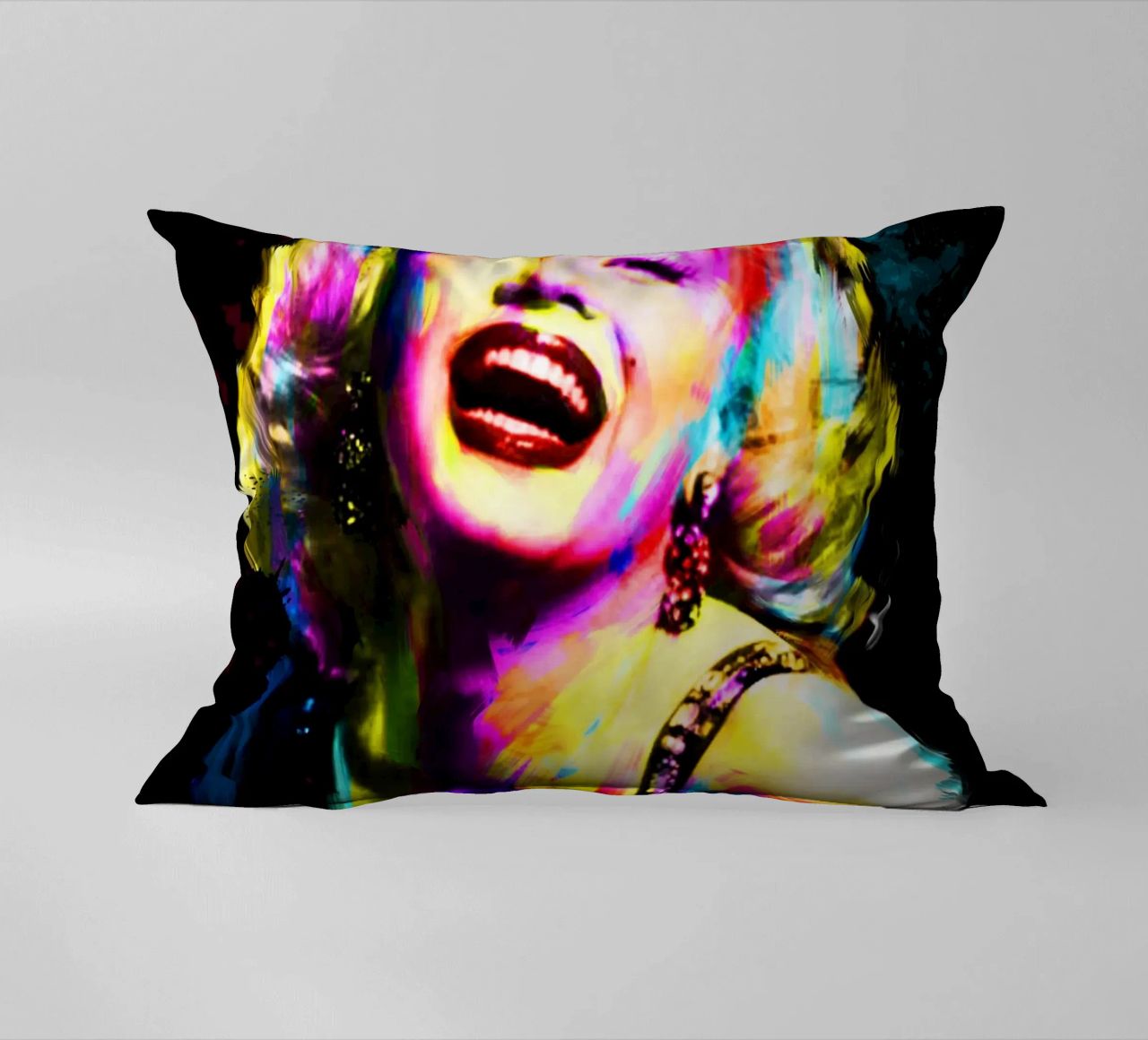 Marilyn Monroe astratto colorato pop art cuscino da Hantamrata
