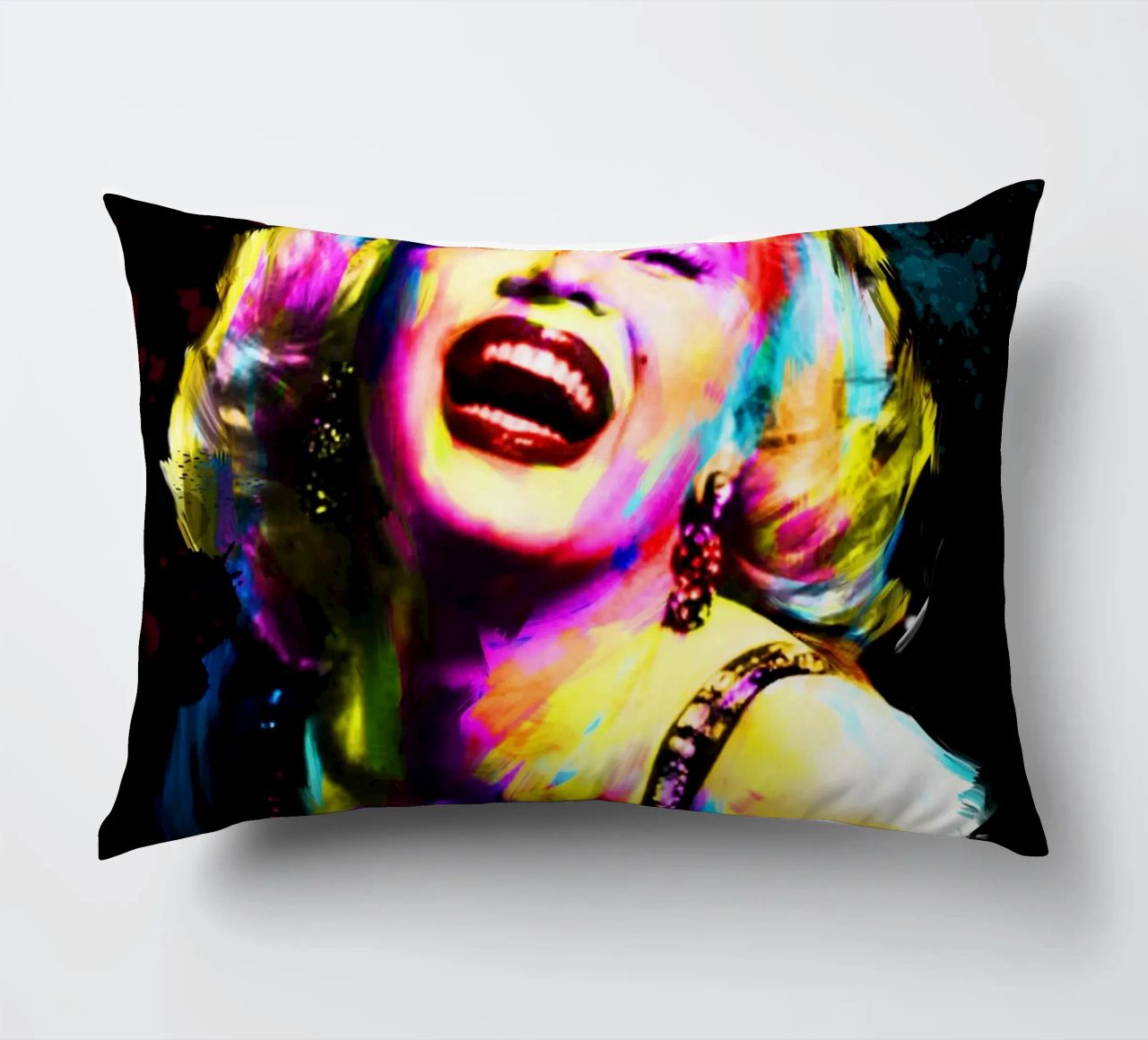 Marilyn Monroe astratto colorato pop art cuscino da Hantamrata