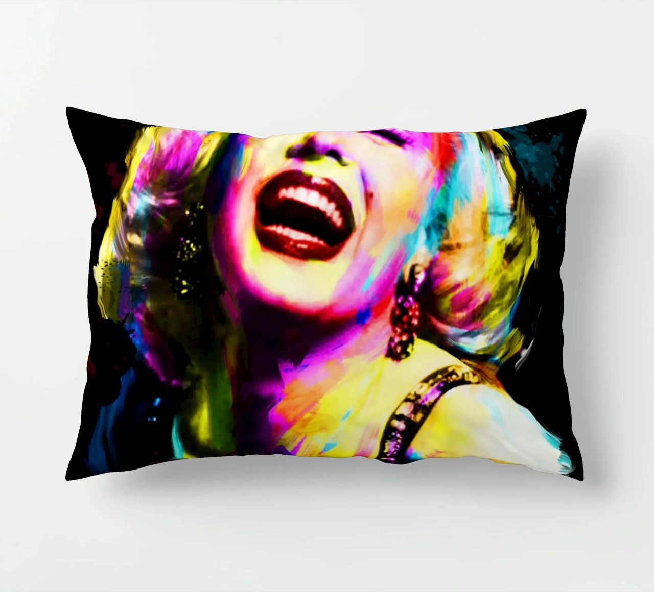 Marilyn Monroe astratto colorato pop art cuscino da Hantamrata