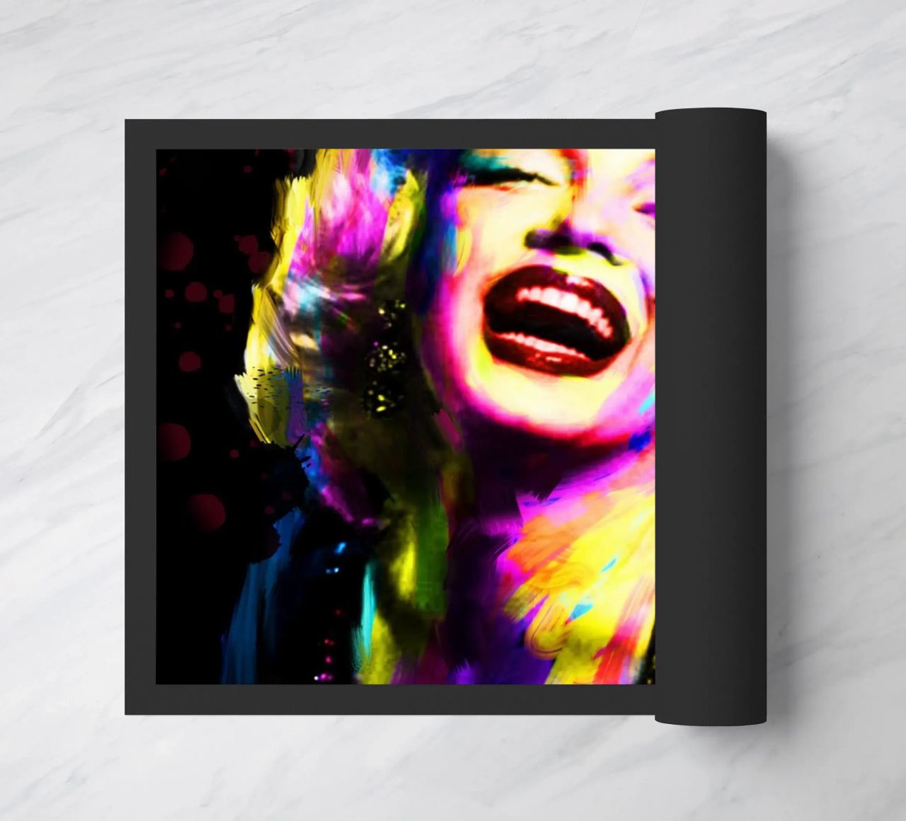 Marilyn Monroe astratto colorato pop art zerbino da Hantamrata