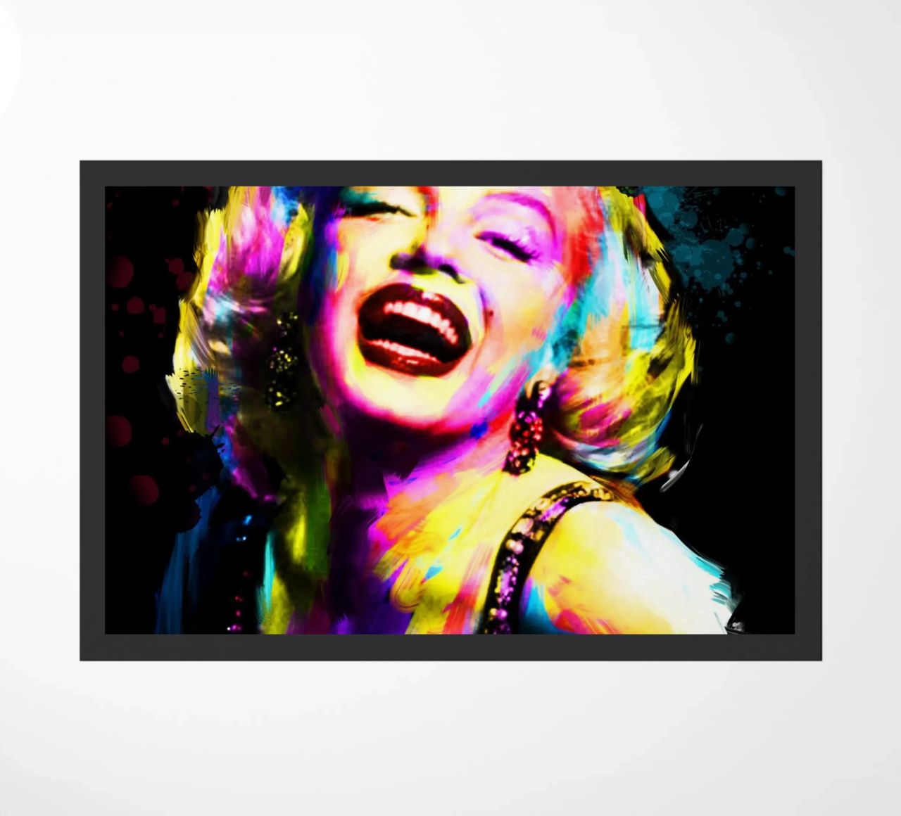Marilyn Monroe astratto colorato pop art zerbino da Hantamrata