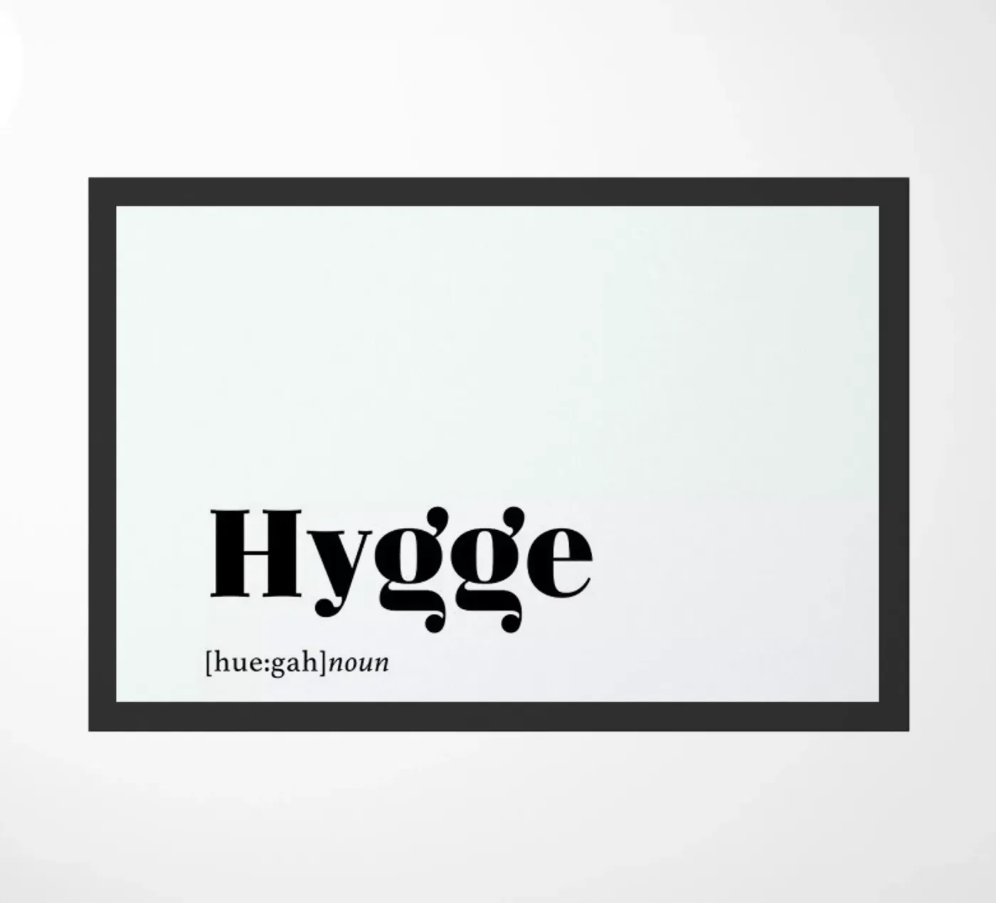 Hygge doormat by daylight design studio