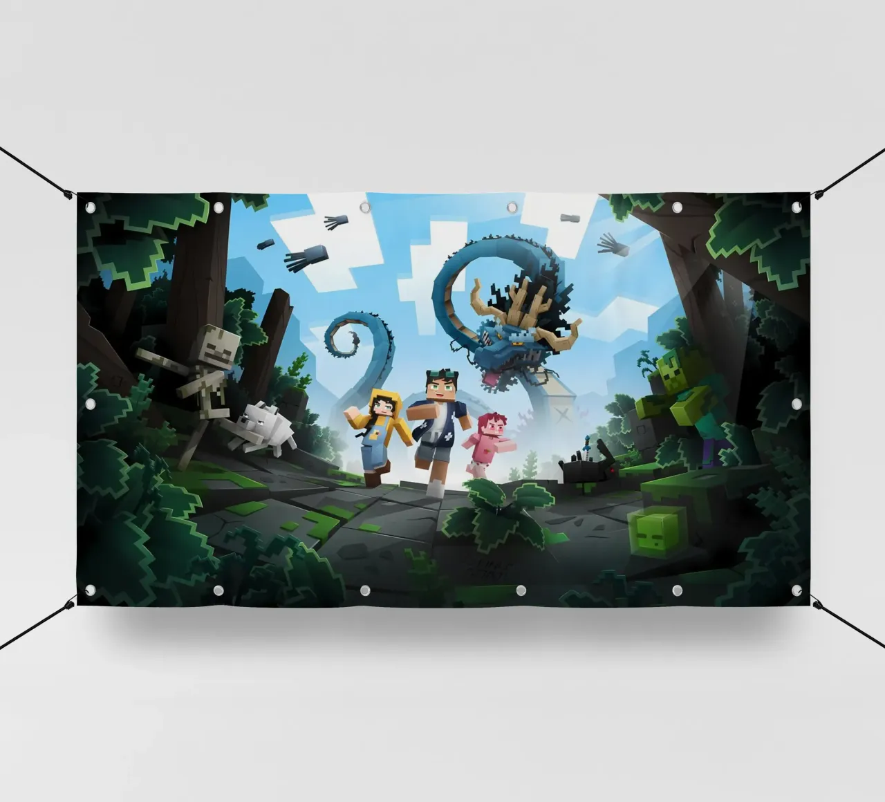 Minecraft telo in pvc da Ngamino