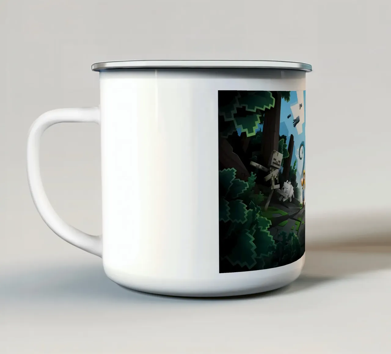 Minecraft tazza in smalto da Ngamino