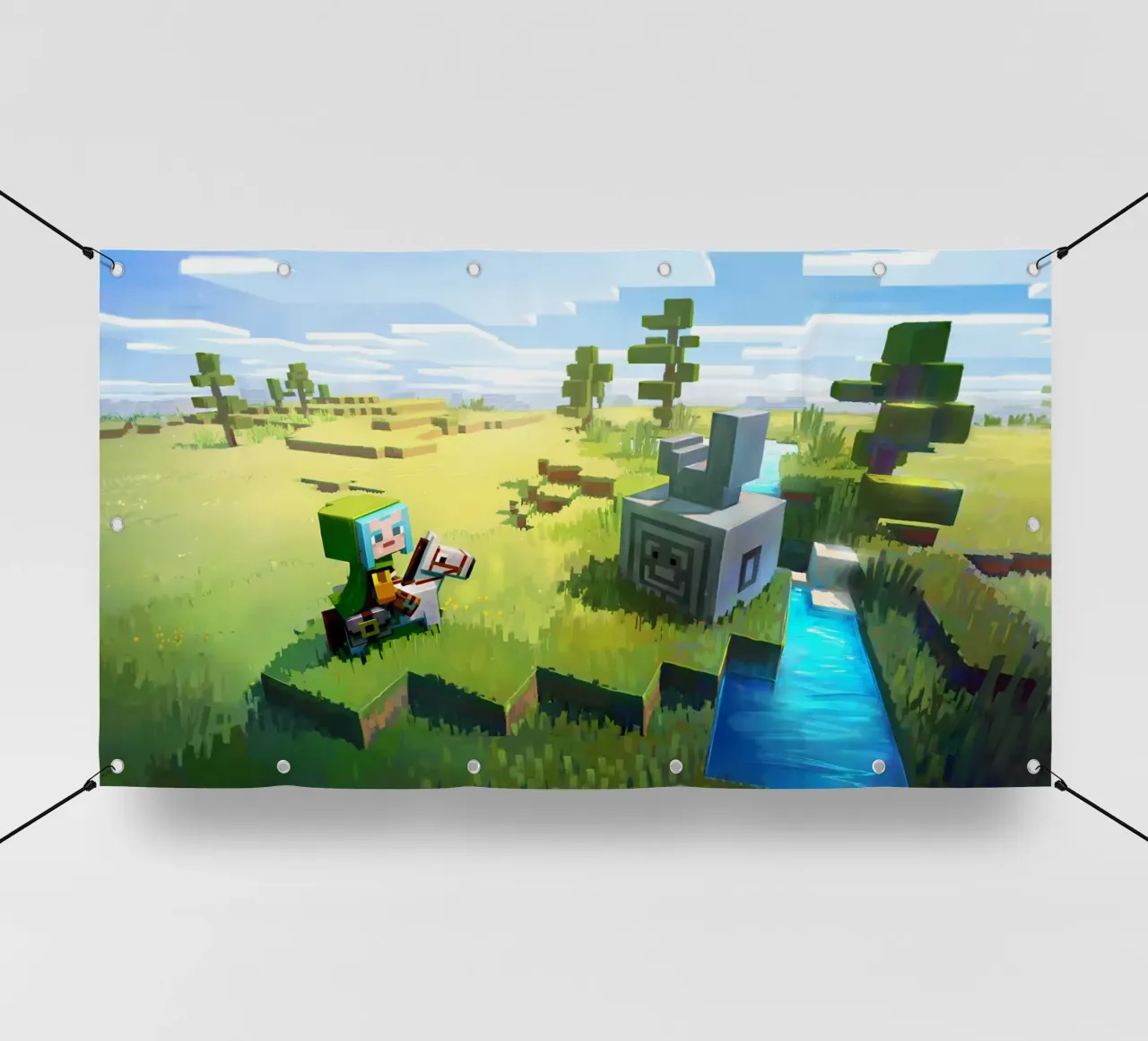 Minecraft telo in pvc da Ngamino