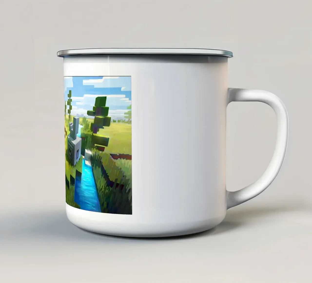Minecraft tazza in smalto da Ngamino