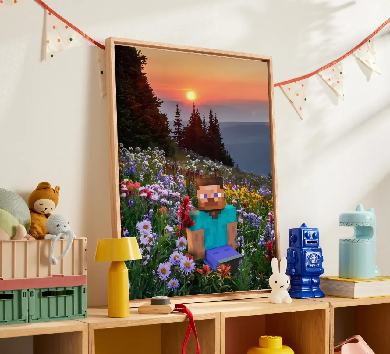 Minecraft canvas with Floater frame by Ngamino