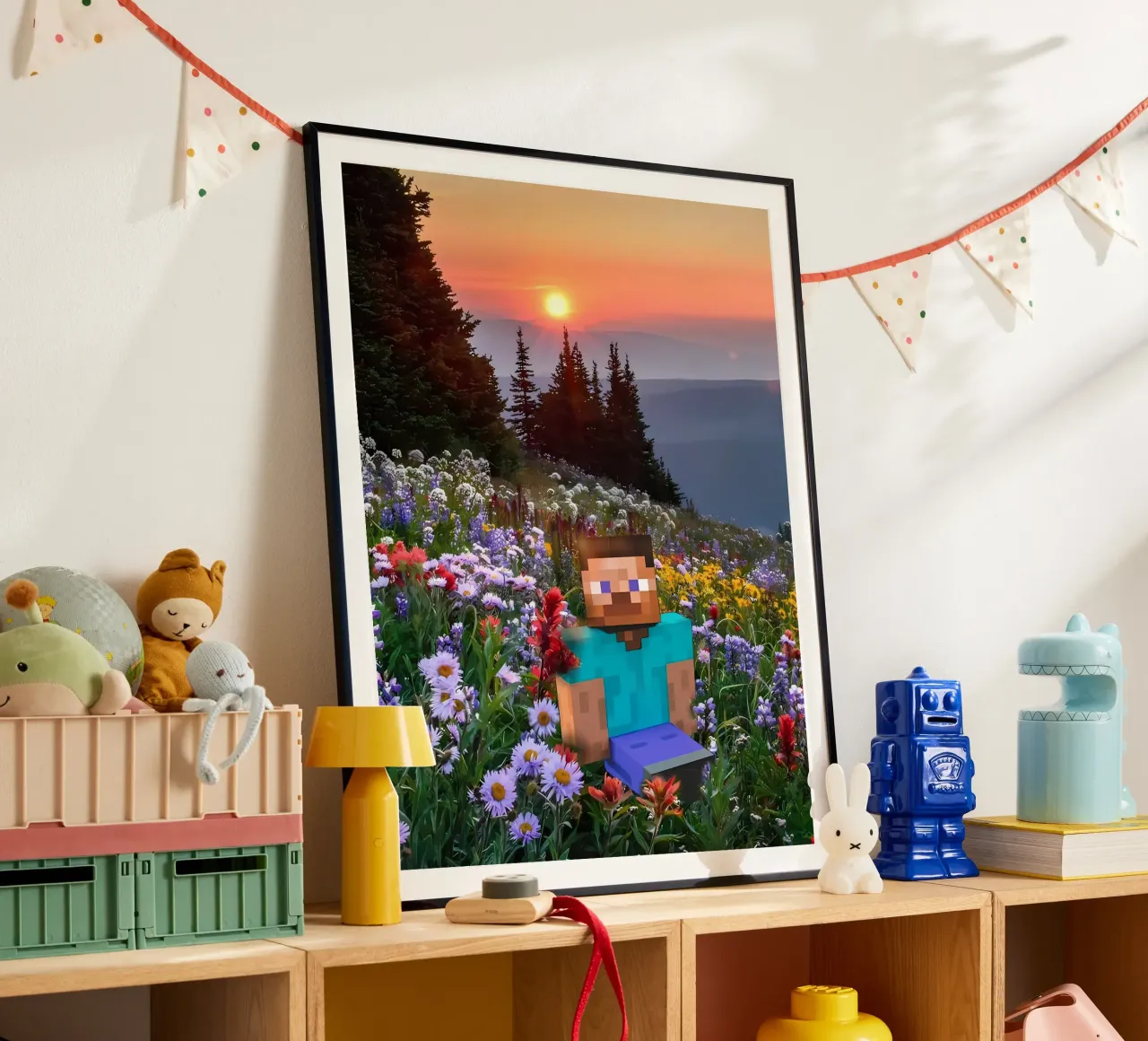 Minecraft poster con telaio in plastica da Ngamino