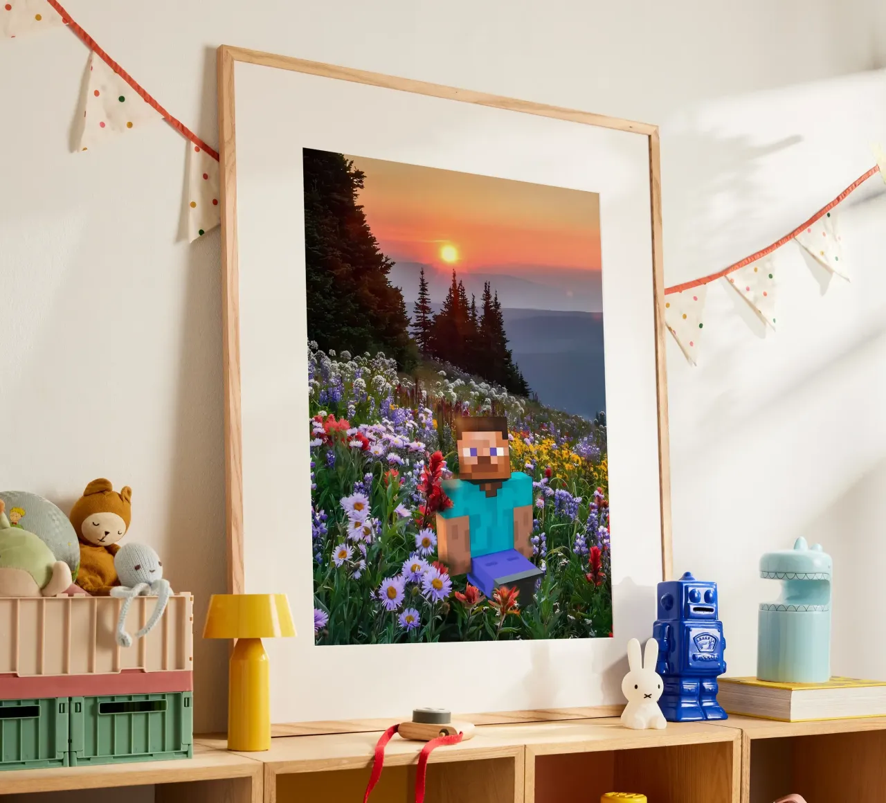 Minecraft poster con telaio in plastica da Ngamino