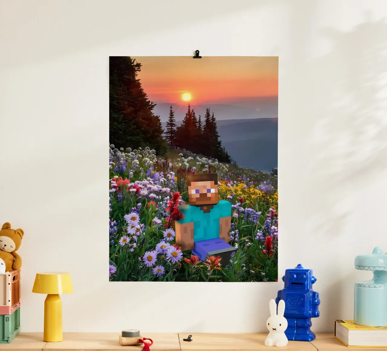 Minecraft poster con telaio in plastica da Ngamino