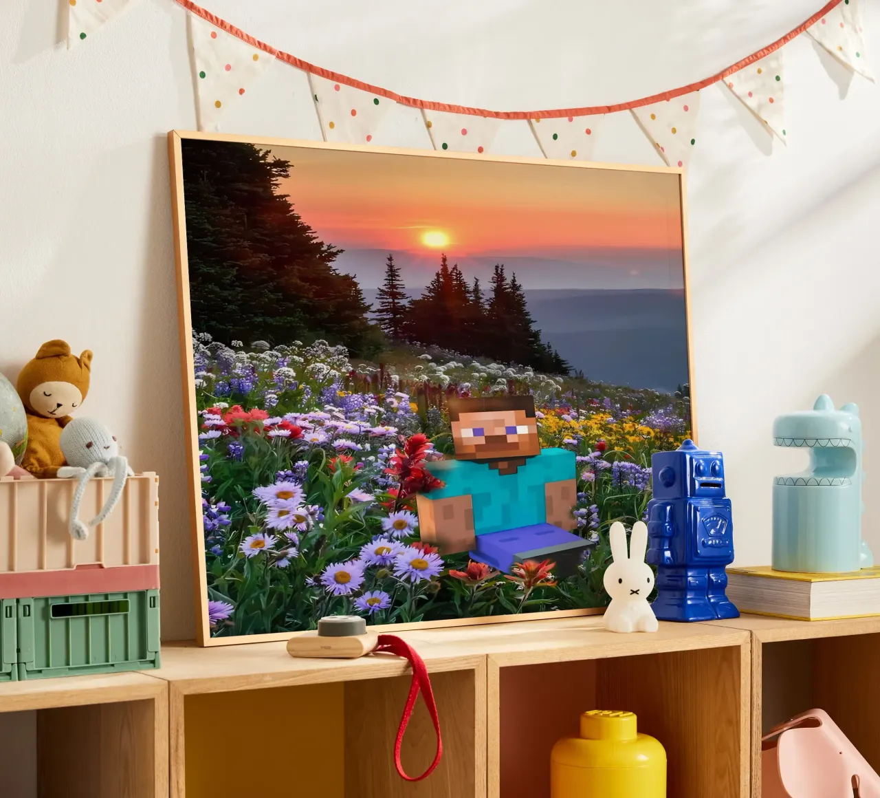 Minecraft poster con telaio in plastica da Ngamino