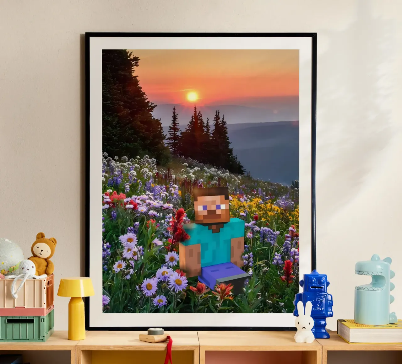Minecraft poster con telaio in plastica da Ngamino