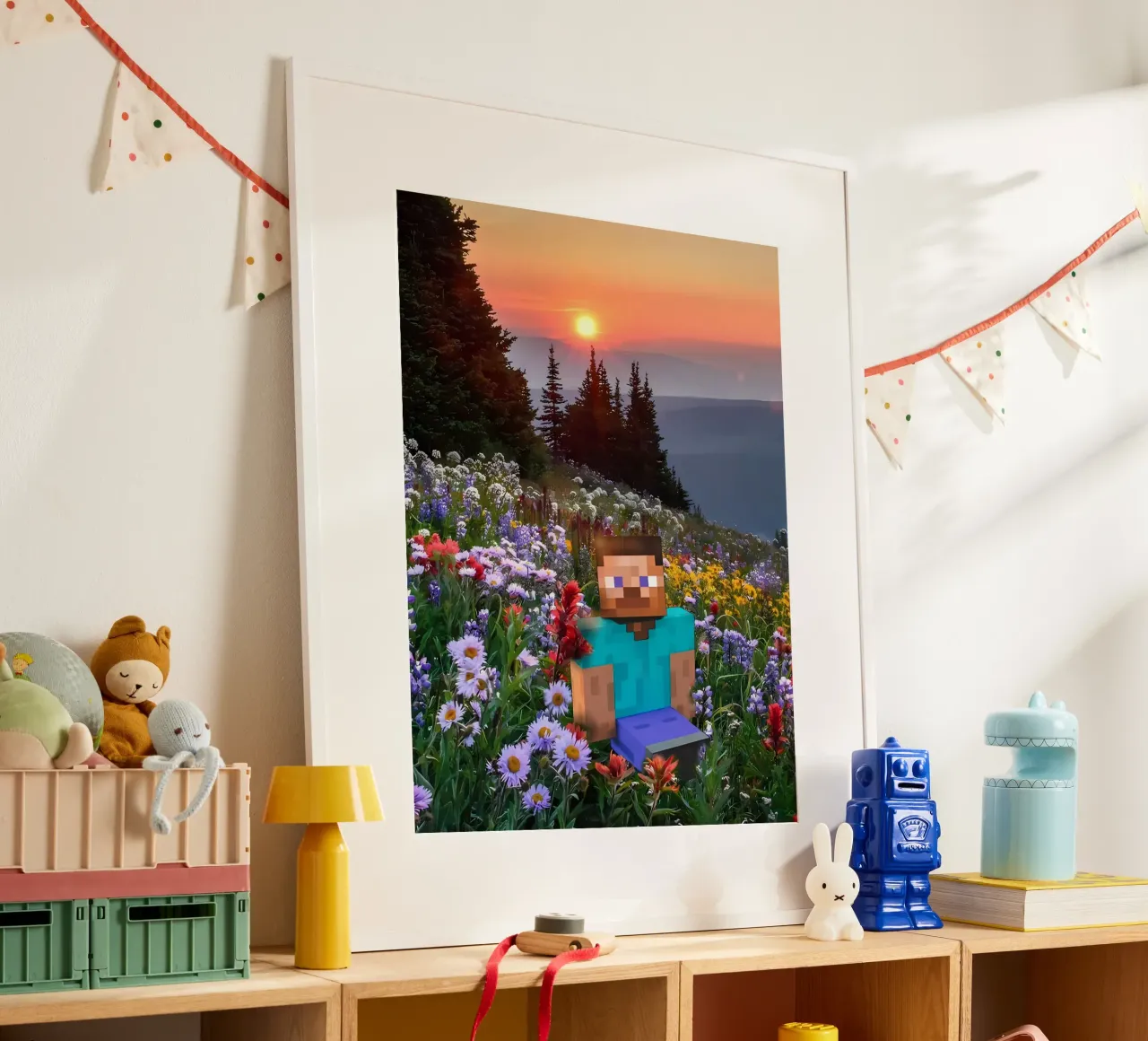 Minecraft poster con telaio in plastica da Ngamino
