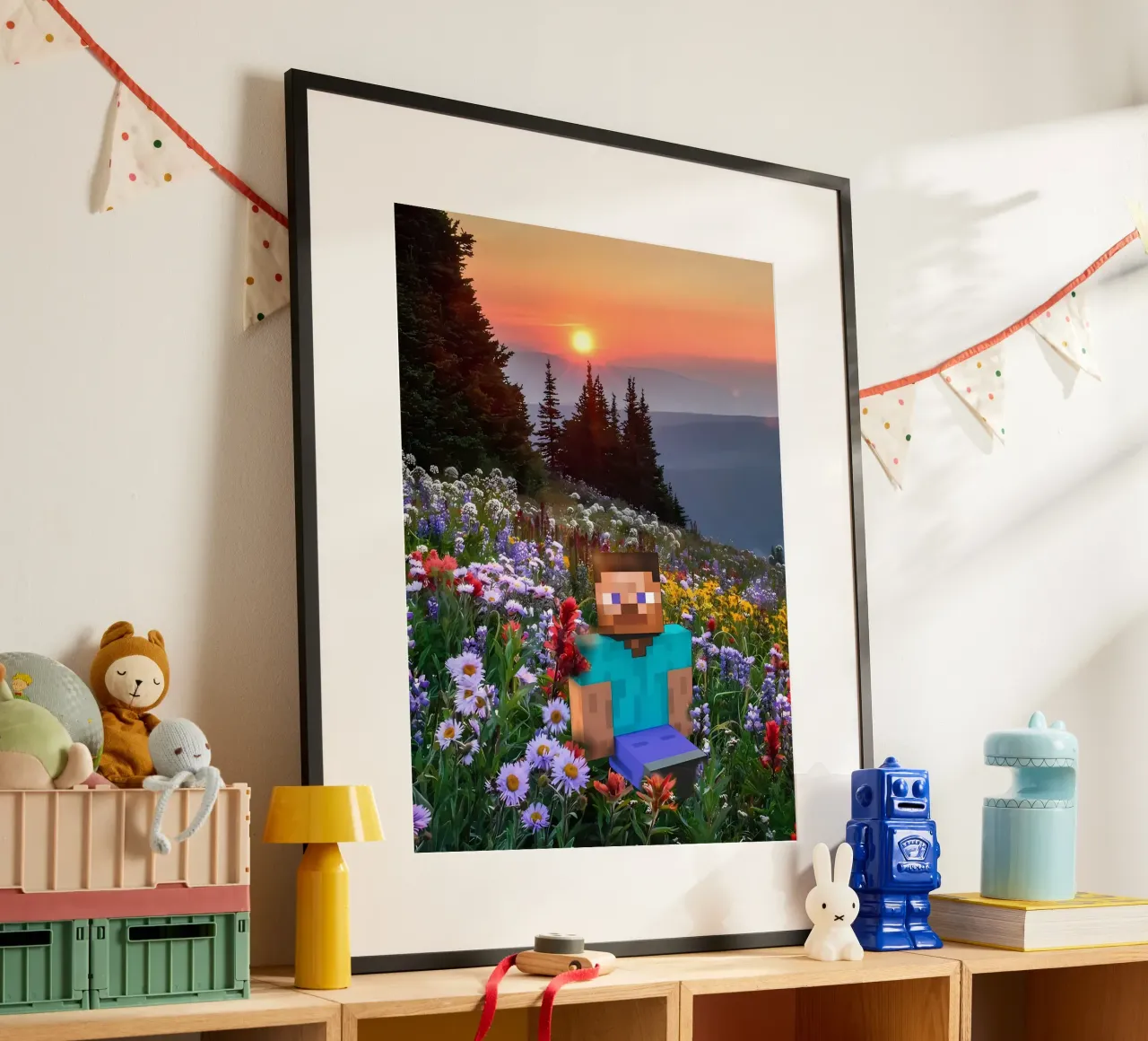 Minecraft poster con telaio in plastica da Ngamino