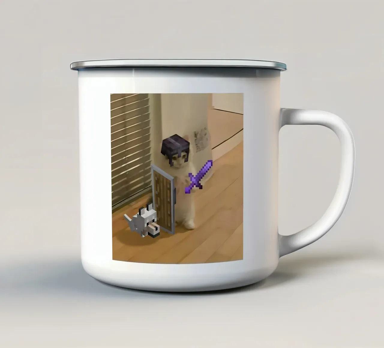 Minecraft tazza in smalto da Ngamino