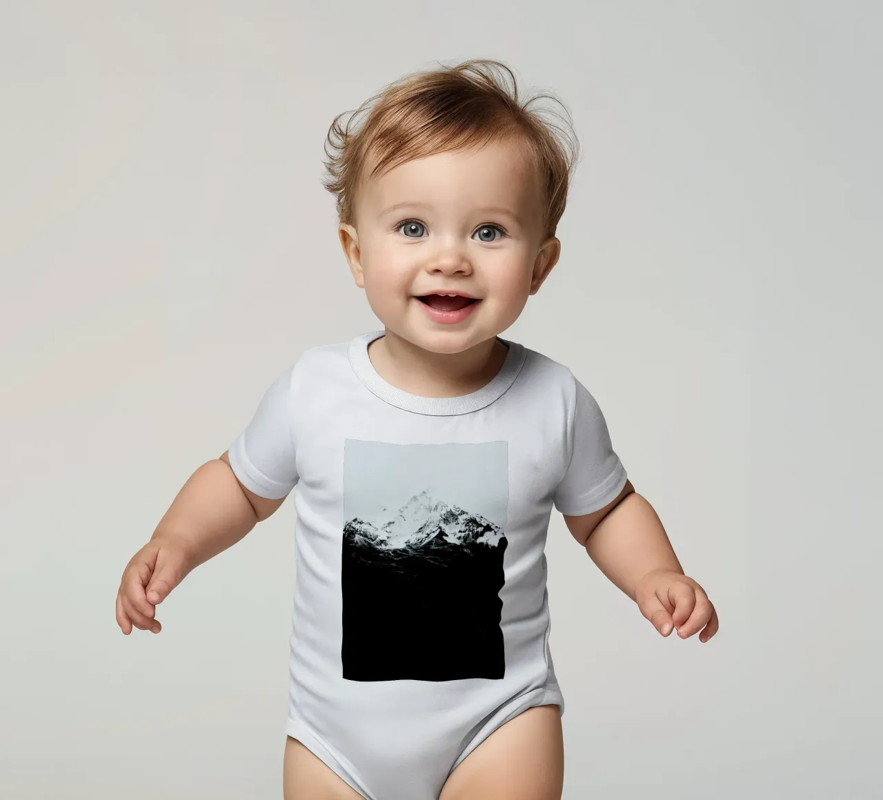 Those Waves Were Like Mountains Kurzarm Babybody von Róbert Farkas