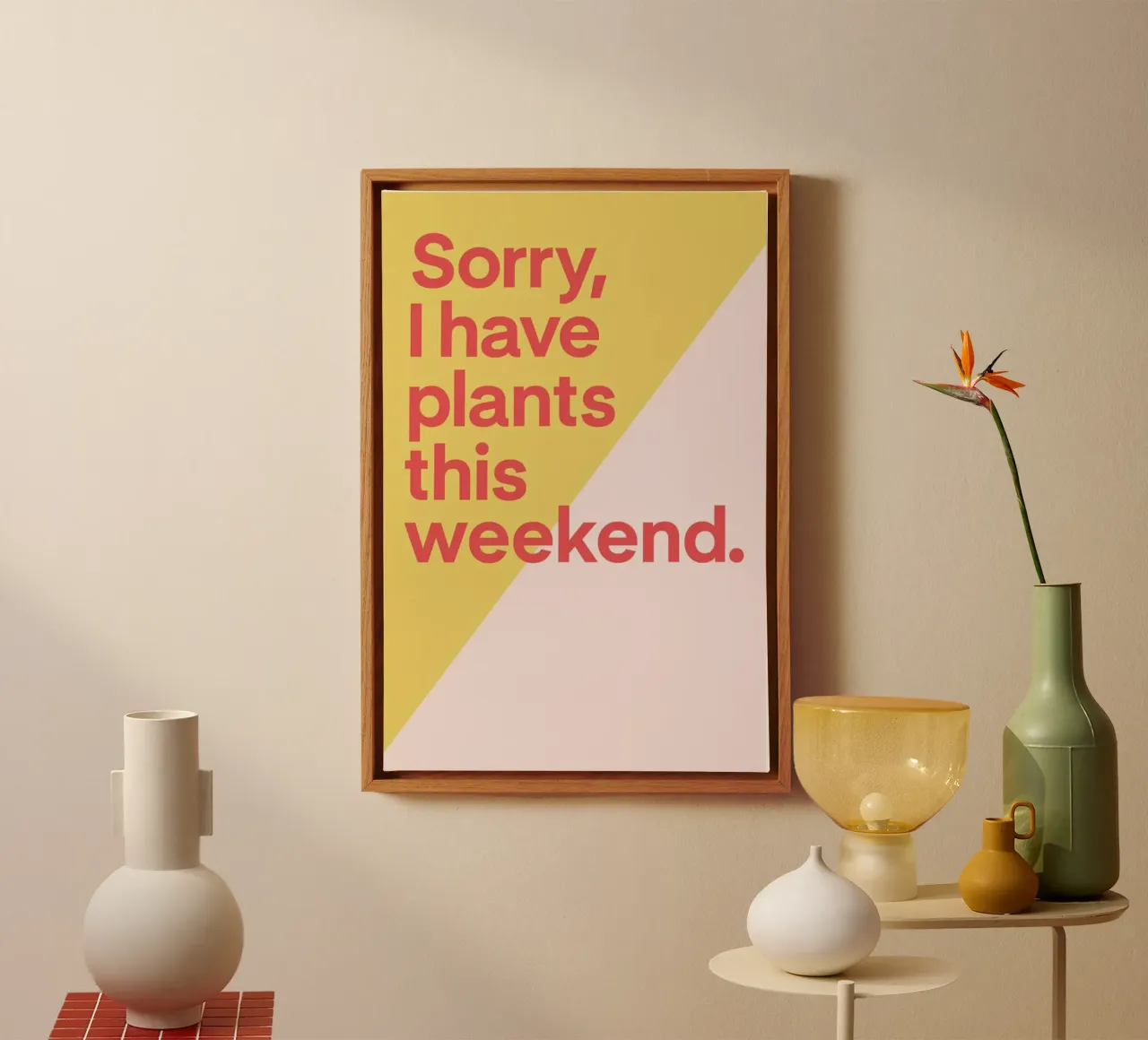 Weekend tela con Cornice a cassetta da Evita Witzenhausen