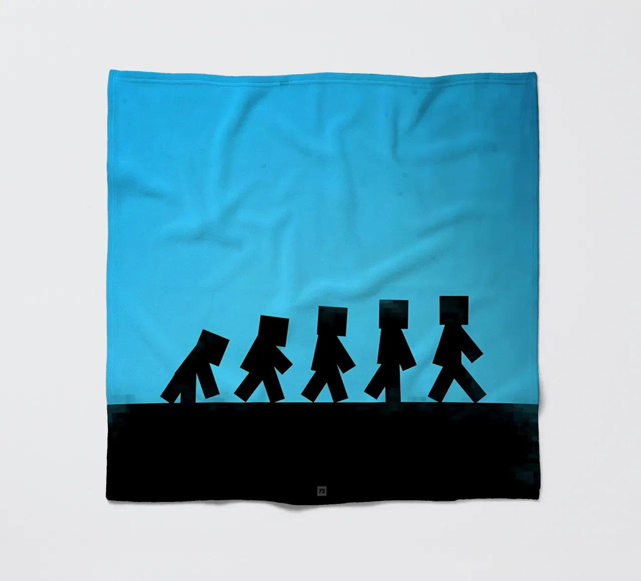 Minecraft fleece blanket by Ngamino