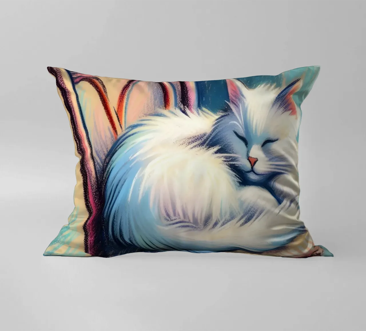 GATTO SULLA SEDIA CHE DORME cuscino da ARTOMATIC