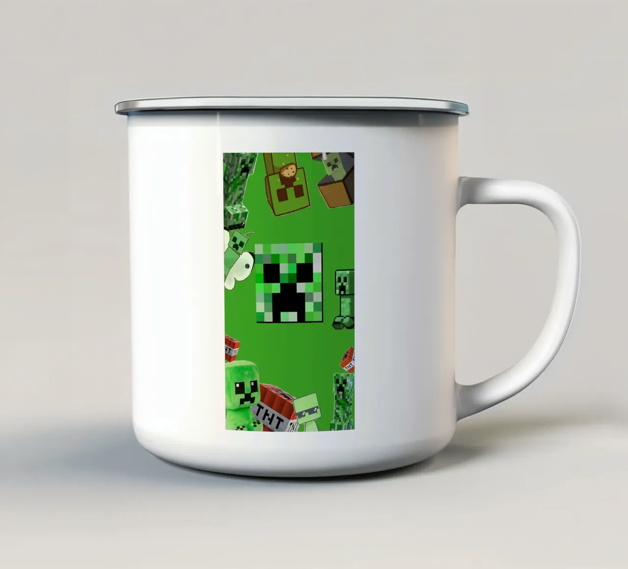 Minecraft tazza in smalto da Ngamino