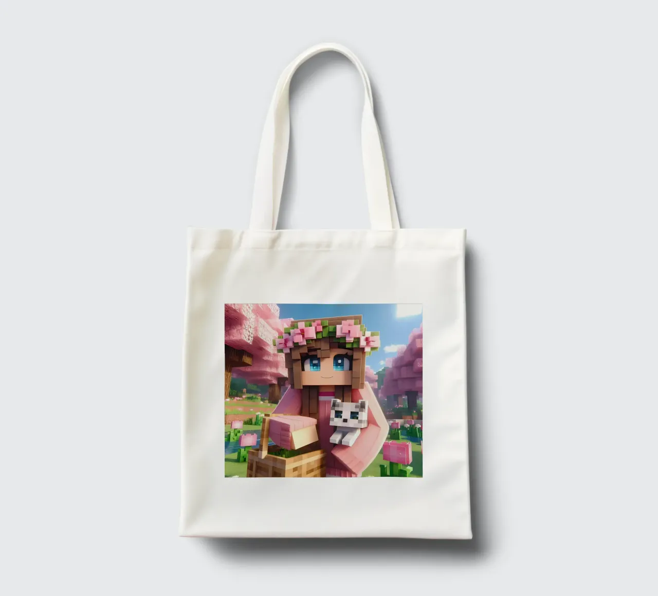 Minecraft tote bag by Ngamino