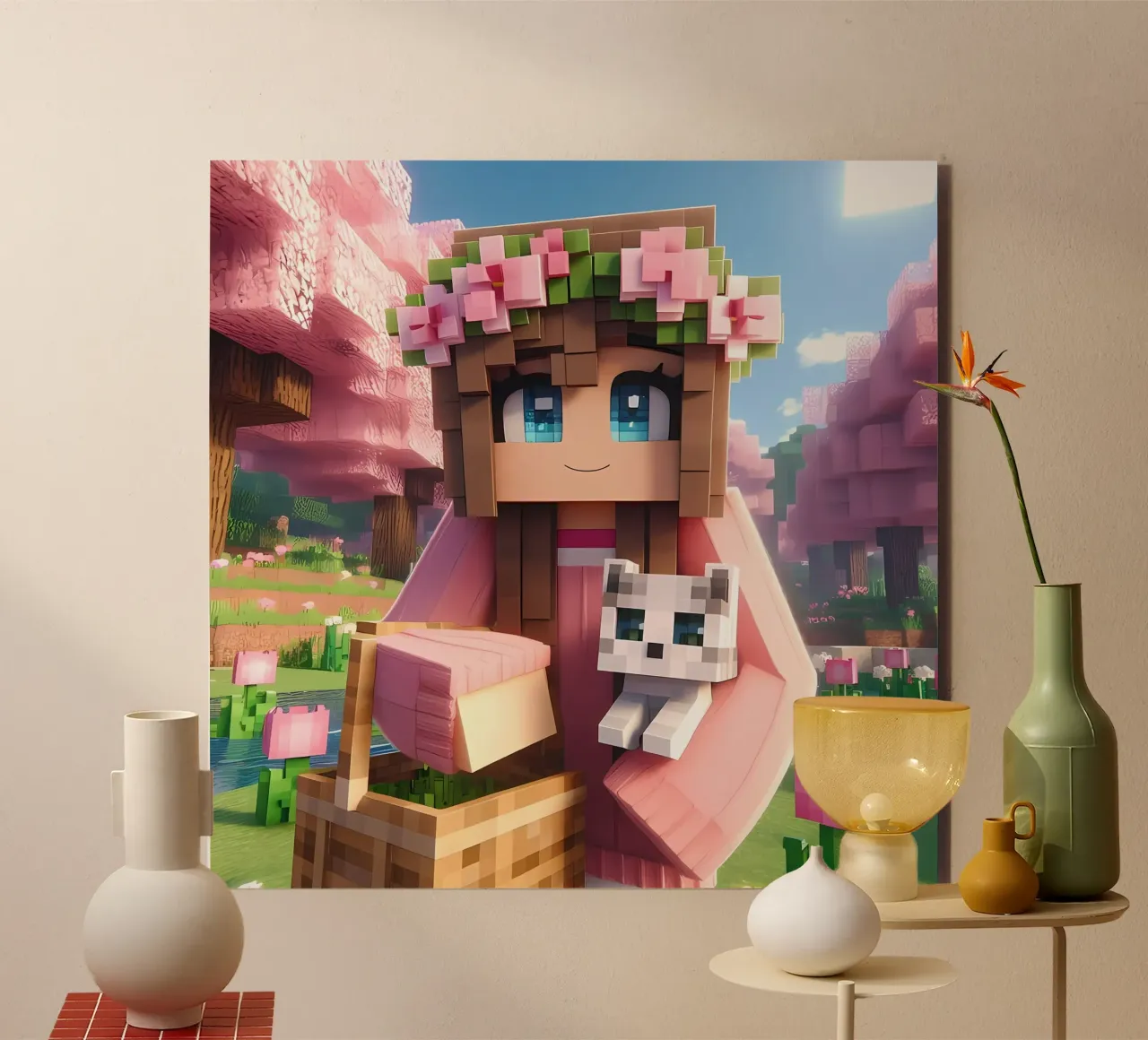 Minecraft alluminio dibond da Ngamino