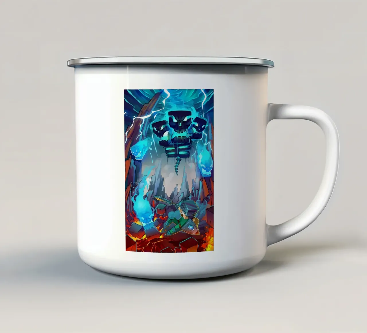Minecraft tazza in smalto da Ngamino