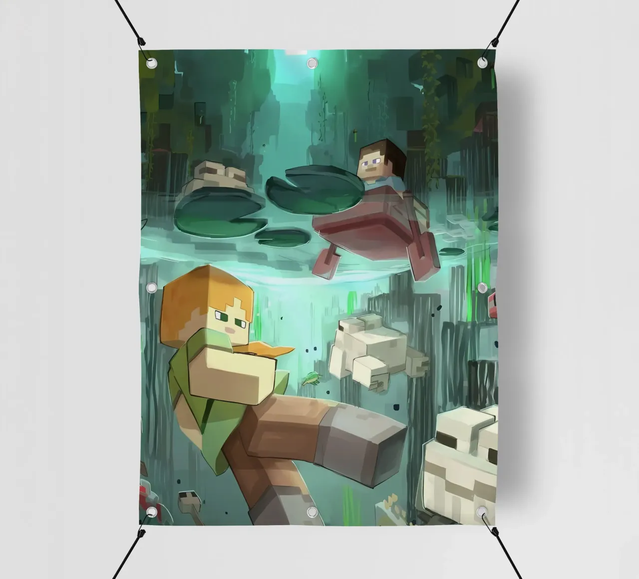 Minecraft telo in pvc da Ngamino