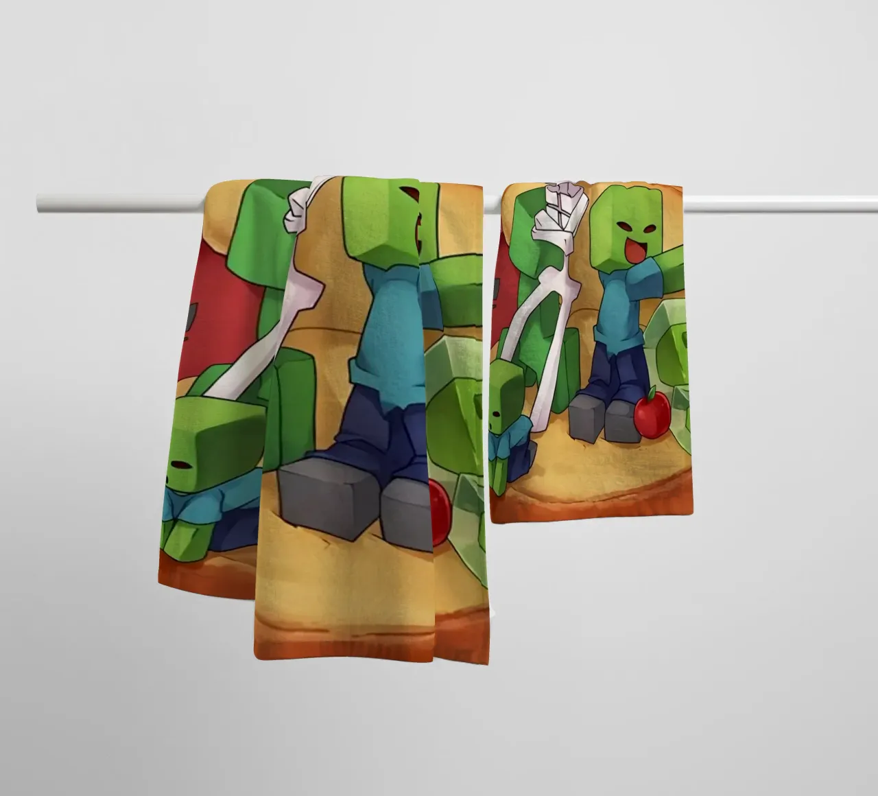 Minecraft towel by Ngamino
