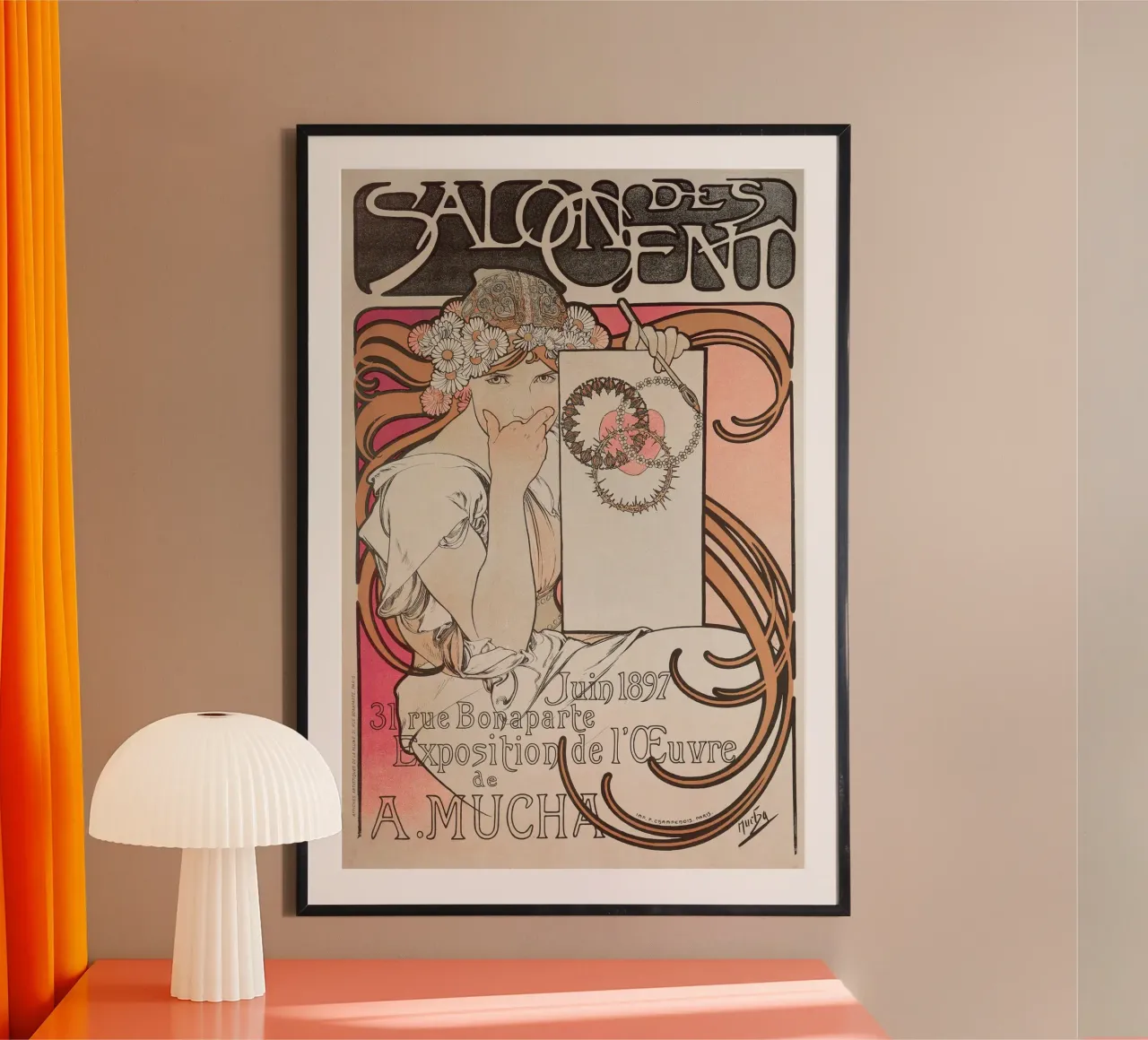 Alfons Mucha - Mostra Salon des Cents carta hahnemühle da Old Masters