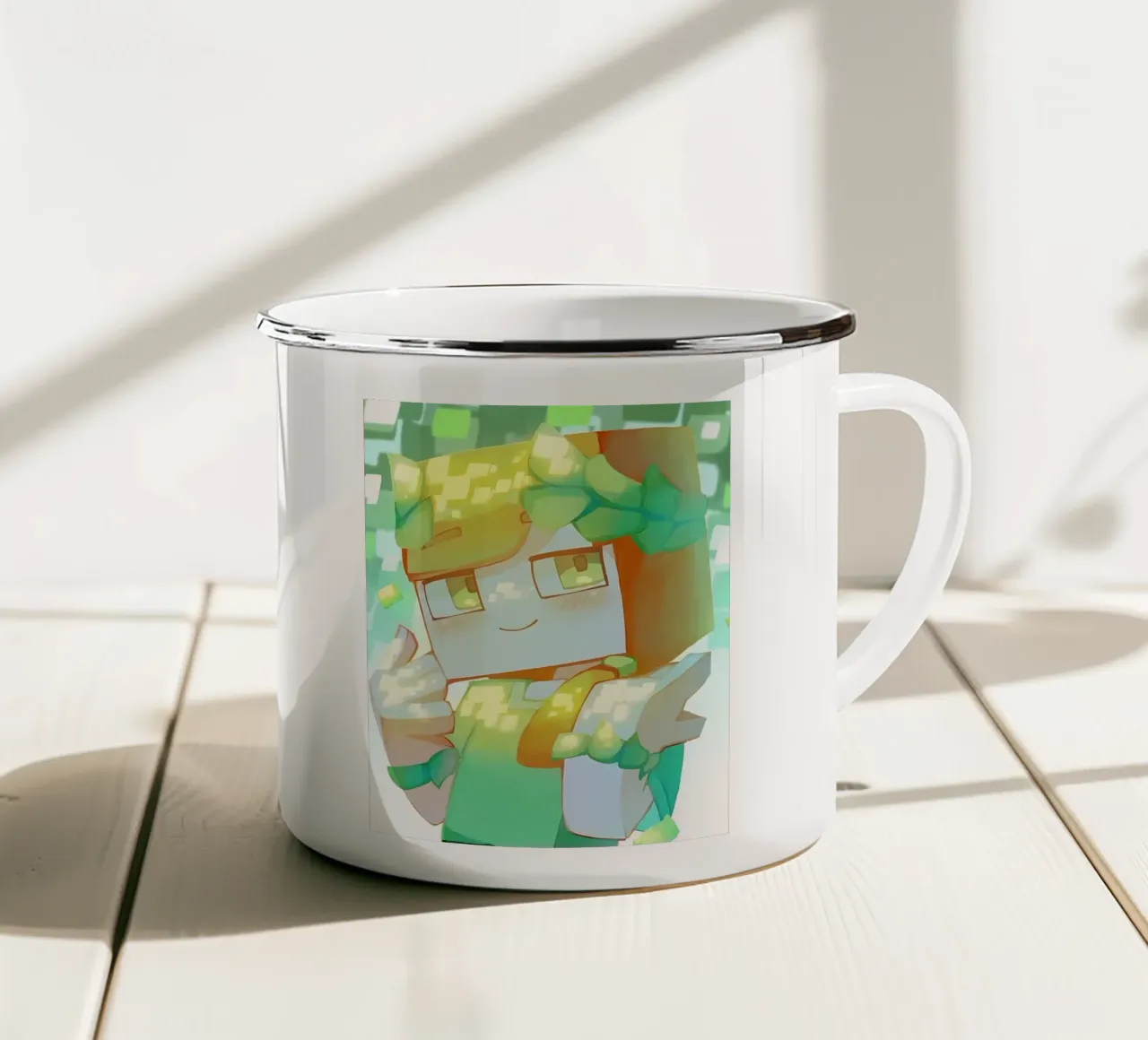Minecraft tazza in smalto da Ngamino