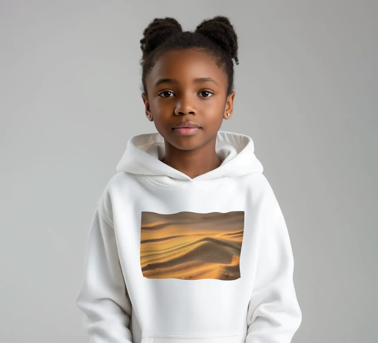 Superbe dessin de textures sableuses reflétant la lumière du soleil sweat à capuche enfant de DesignDoodle