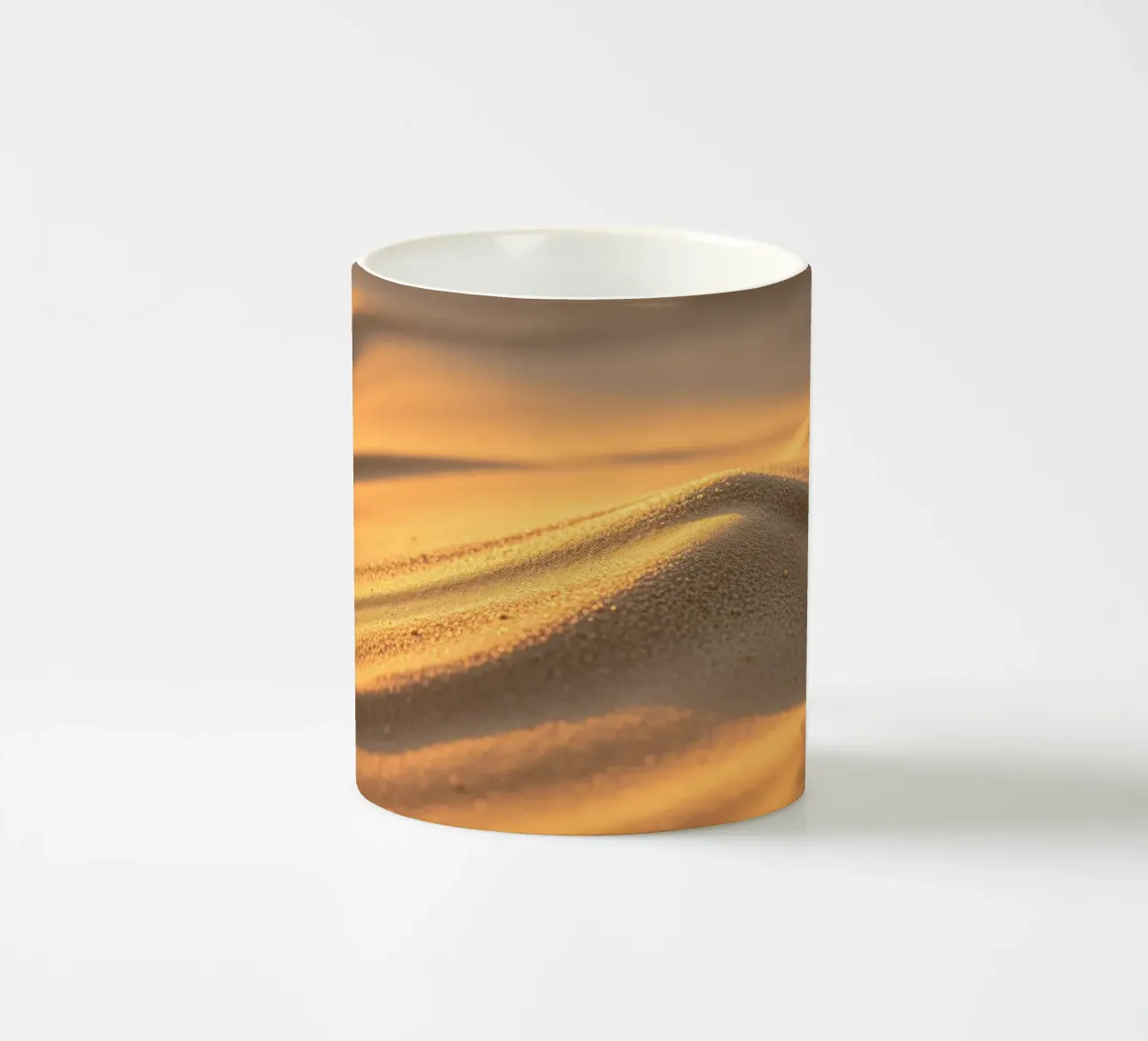 Stunning design of sandy textures reflecting sunlight ceramic mug by DesignDoodle