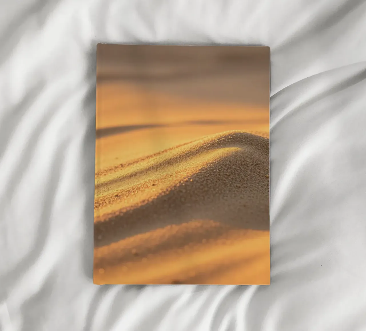 Stunning design of sandy textures reflecting sunlight notebook by DesignDoodle