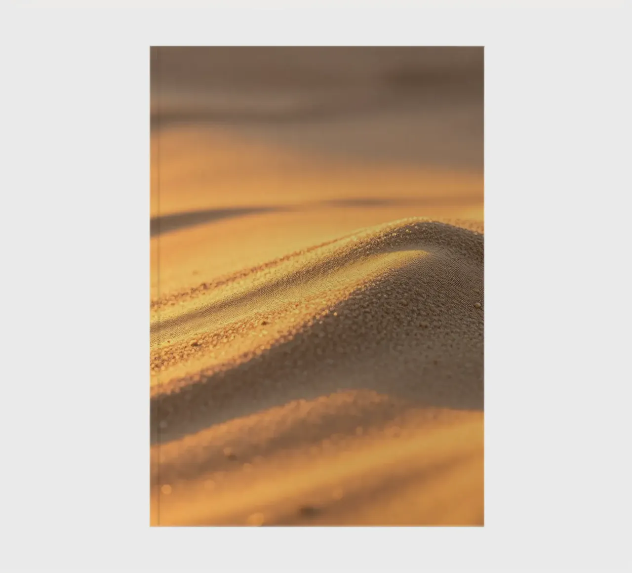 Stunning design of sandy textures reflecting sunlight notebook by DesignDoodle