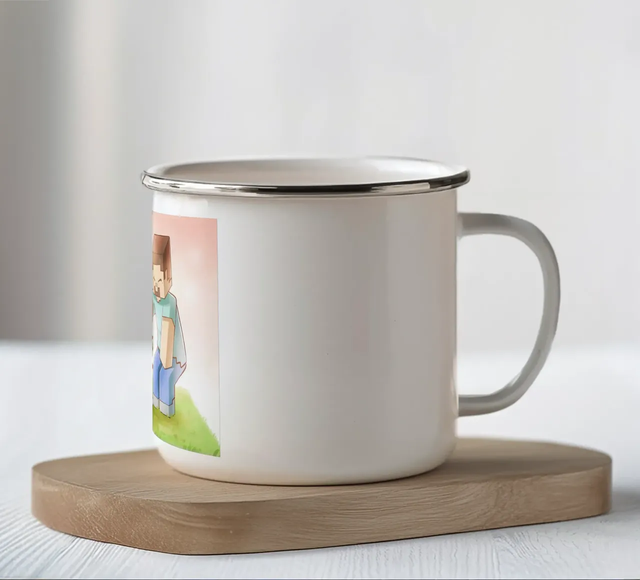 Minecraft tazza in smalto da Ngamino